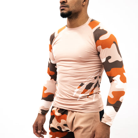 Ensemble UNISEXE Rashguard & short MMA Dimafight® - SAND UNIT