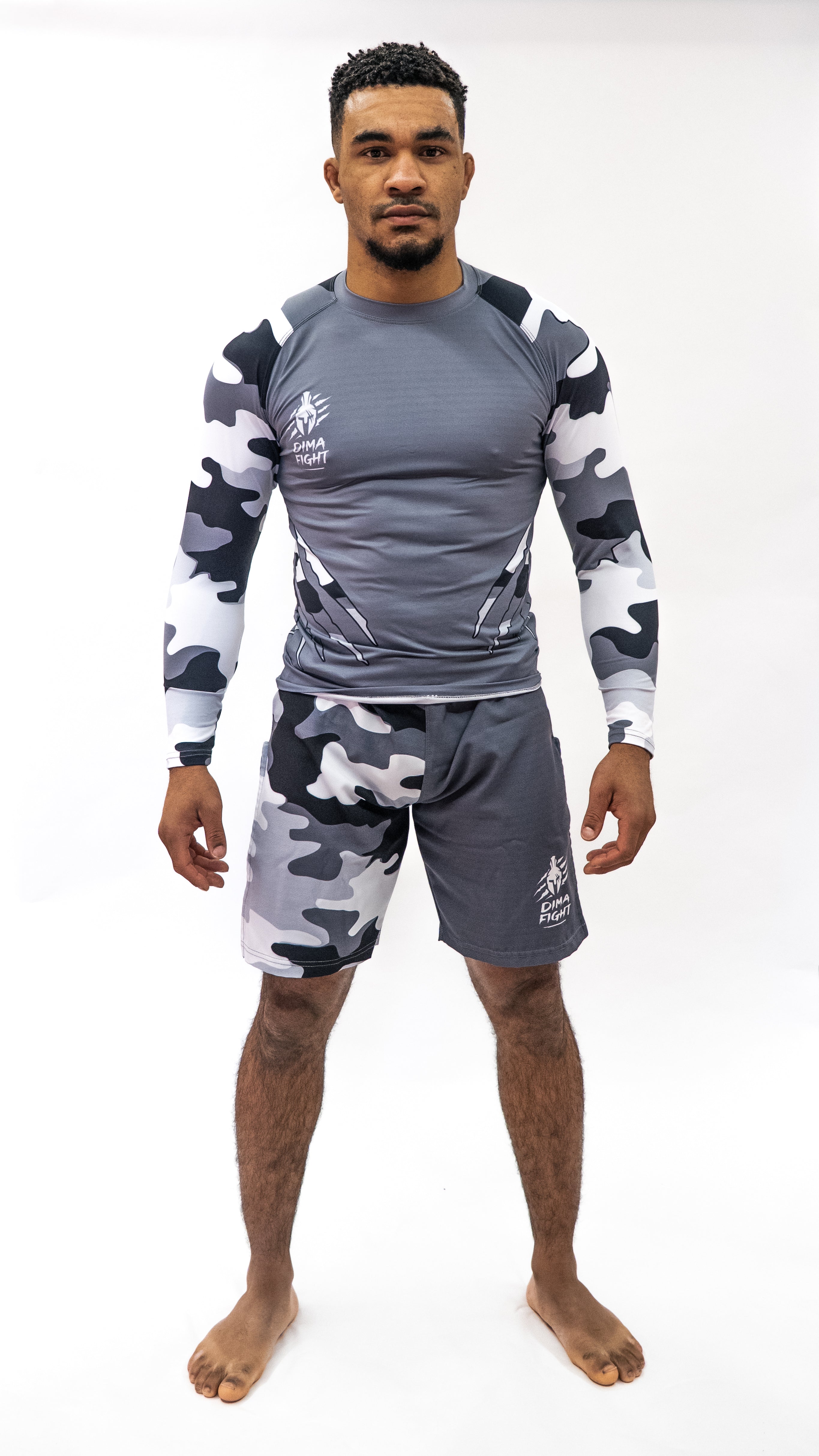 Ensemble UNISEXE Rashguard & short MMA Dimafight® NIGHT FORCE