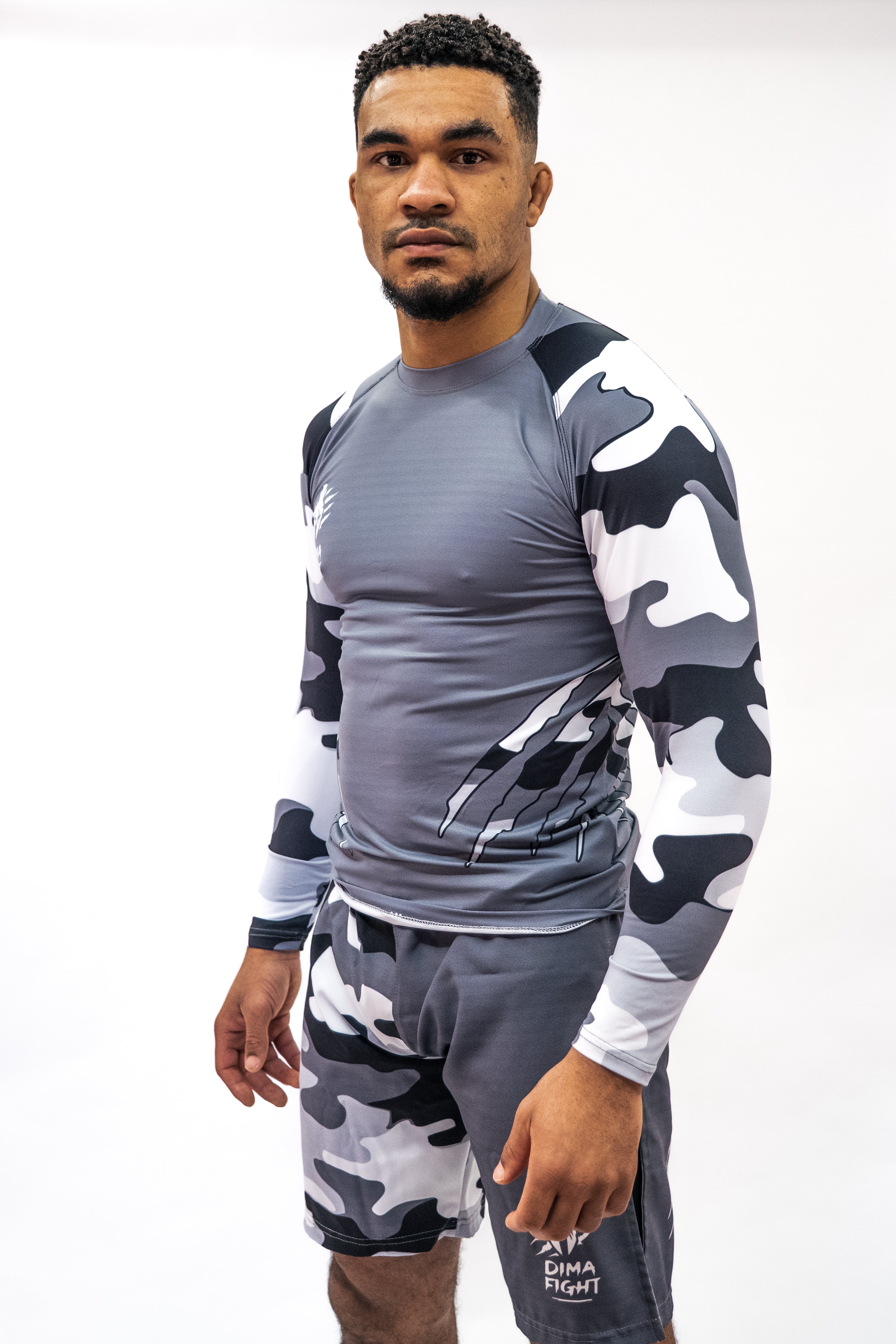 Ensemble UNISEXE Rashguard & short MMA Dimafight® NIGHT FORCE