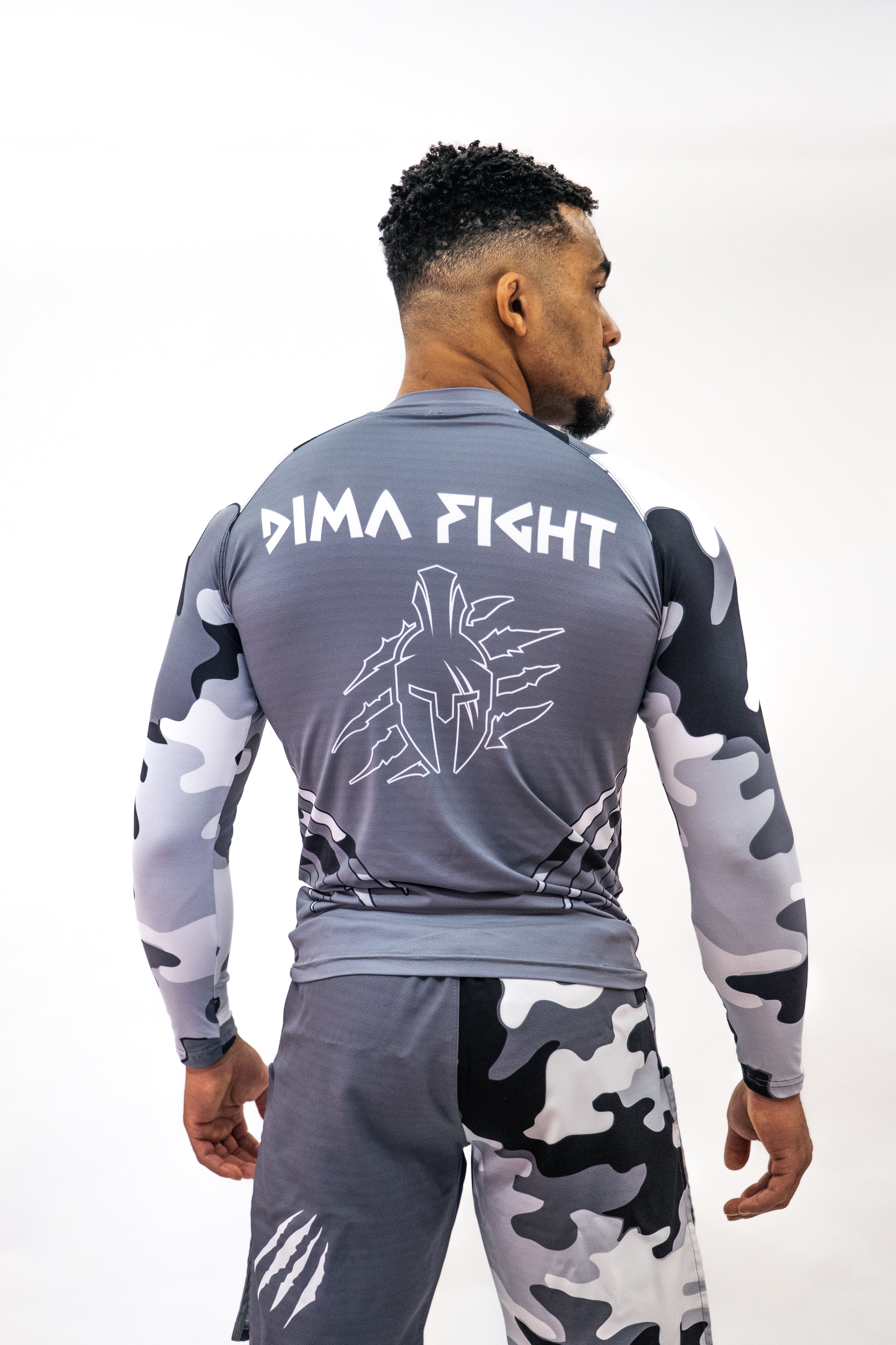 Ensemble UNISEXE Rashguard & short MMA Dimafight® NIGHT FORCE