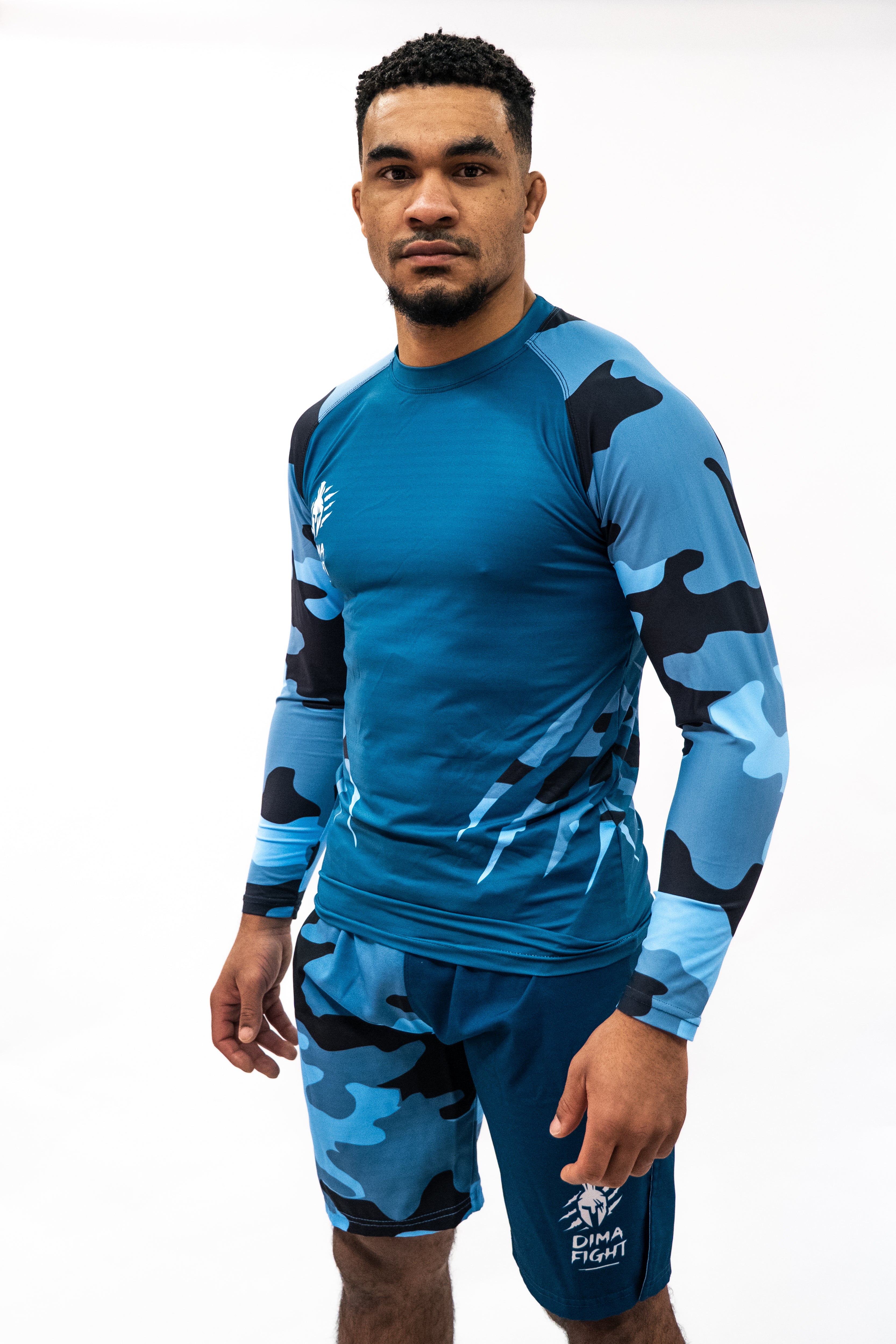 Ensemble UNISEXE Rashguard & short MMA Dimafight® NAVY UNIT