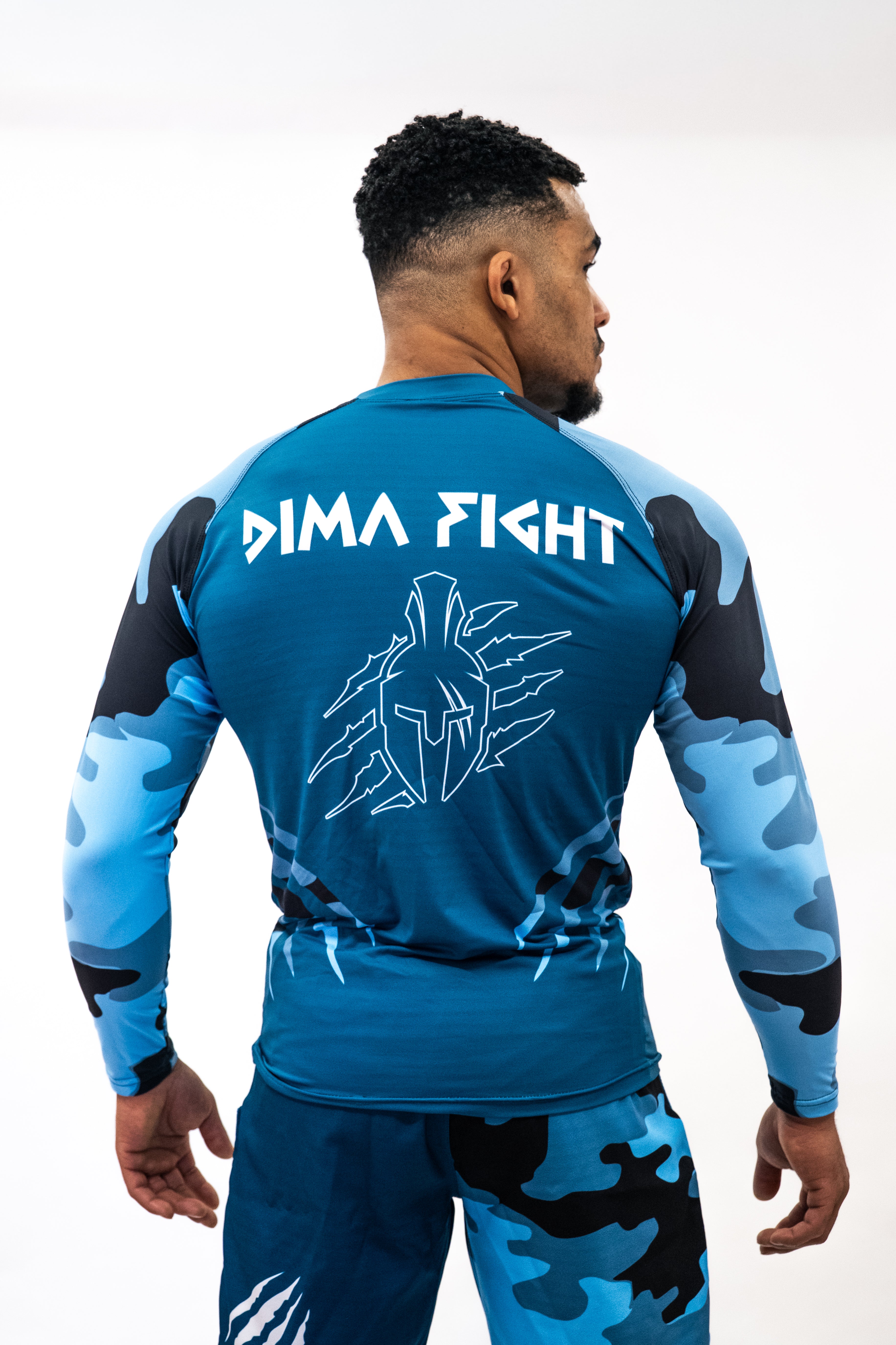 Ensemble UNISEXE Rashguard & short MMA Dimafight® NAVY UNIT