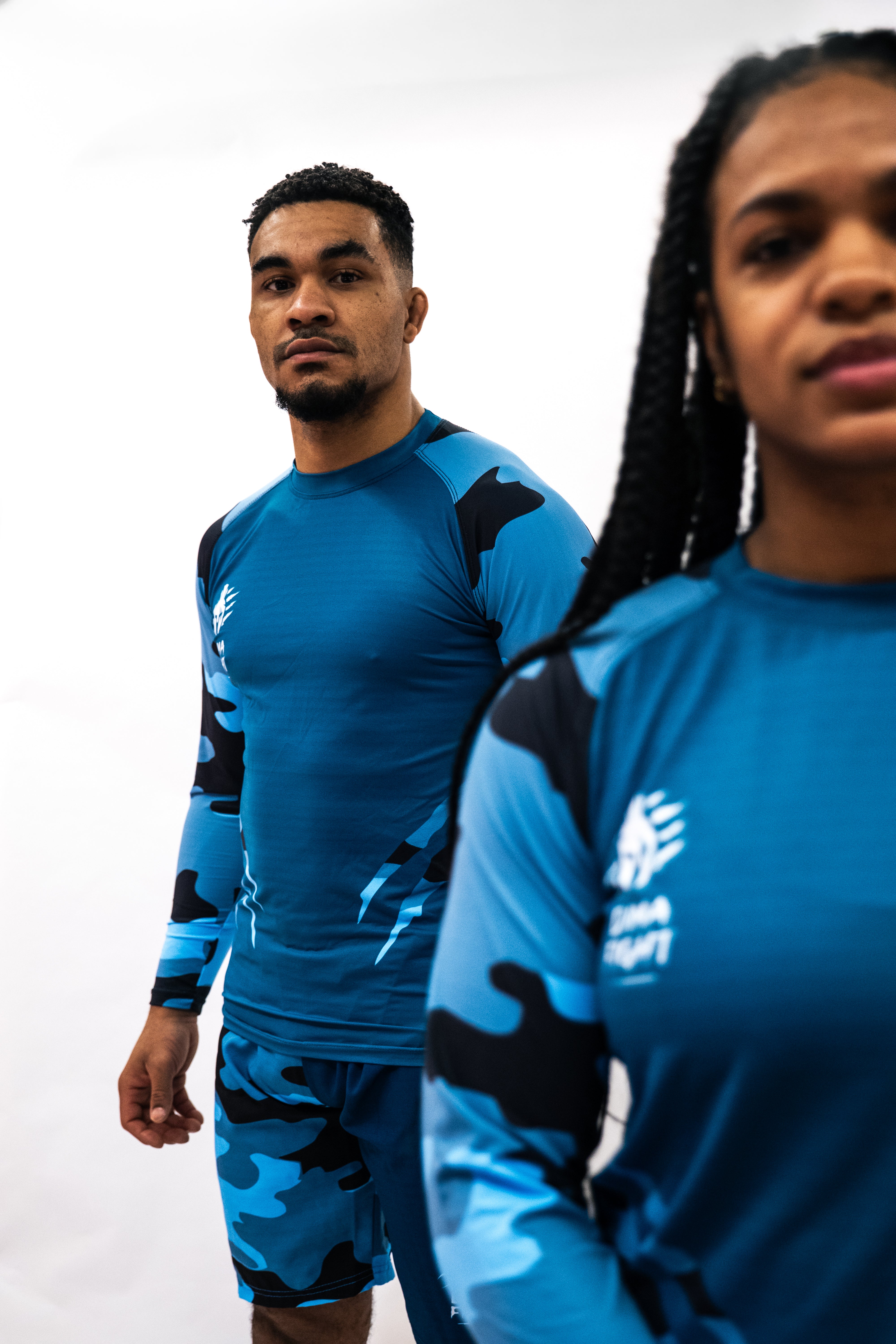 Ensemble UNISEXE Rashguard & short MMA Dimafight® NAVY UNIT