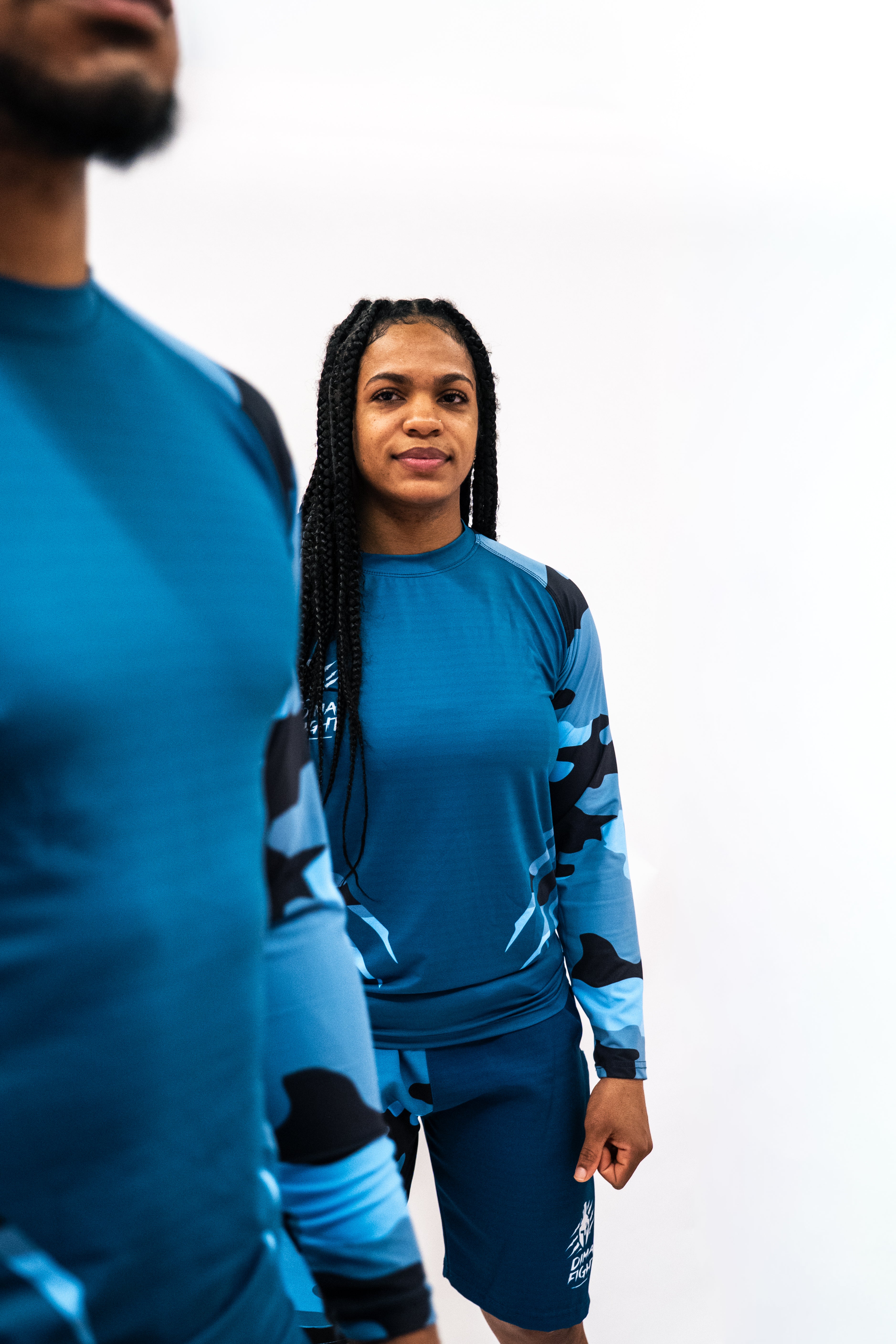 Ensemble UNISEXE Rashguard & short MMA Dimafight® NAVY UNIT